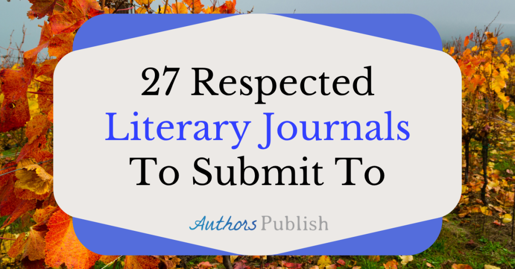 27 Respected Literary Journals